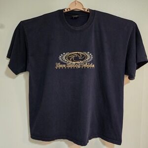 Wave Riding Vehicles WRV 2XL Blue Graphic T-shirt Honolulu Haleiwa Hawaii RARE